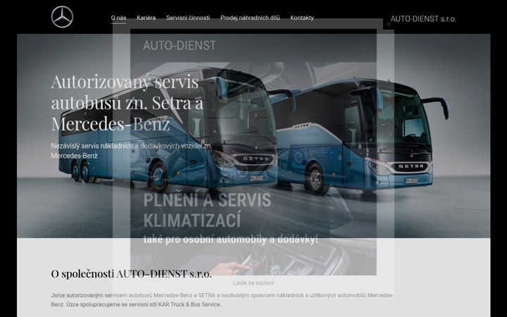 Snímek obrazovky autodienst.cz