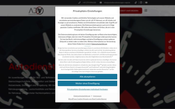 Screenshot of autodienstleistungen-vogt.de