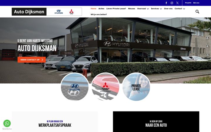 Screenshot of autodijksman.nl