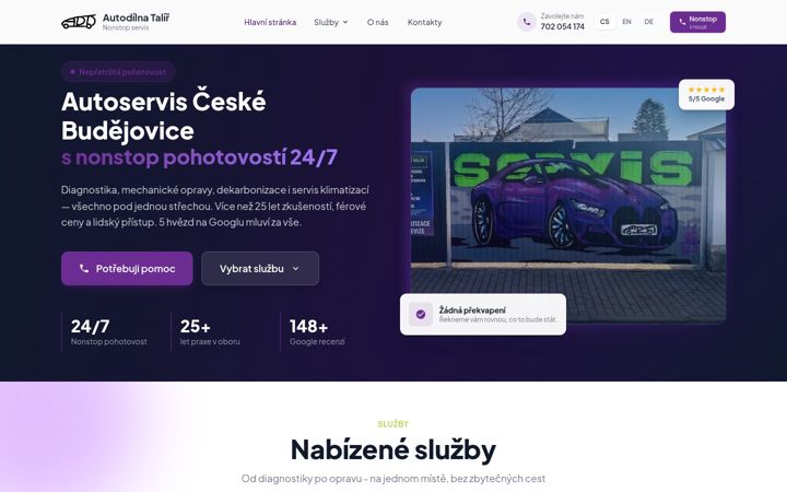 Screenshot of autodilnatalir.cz