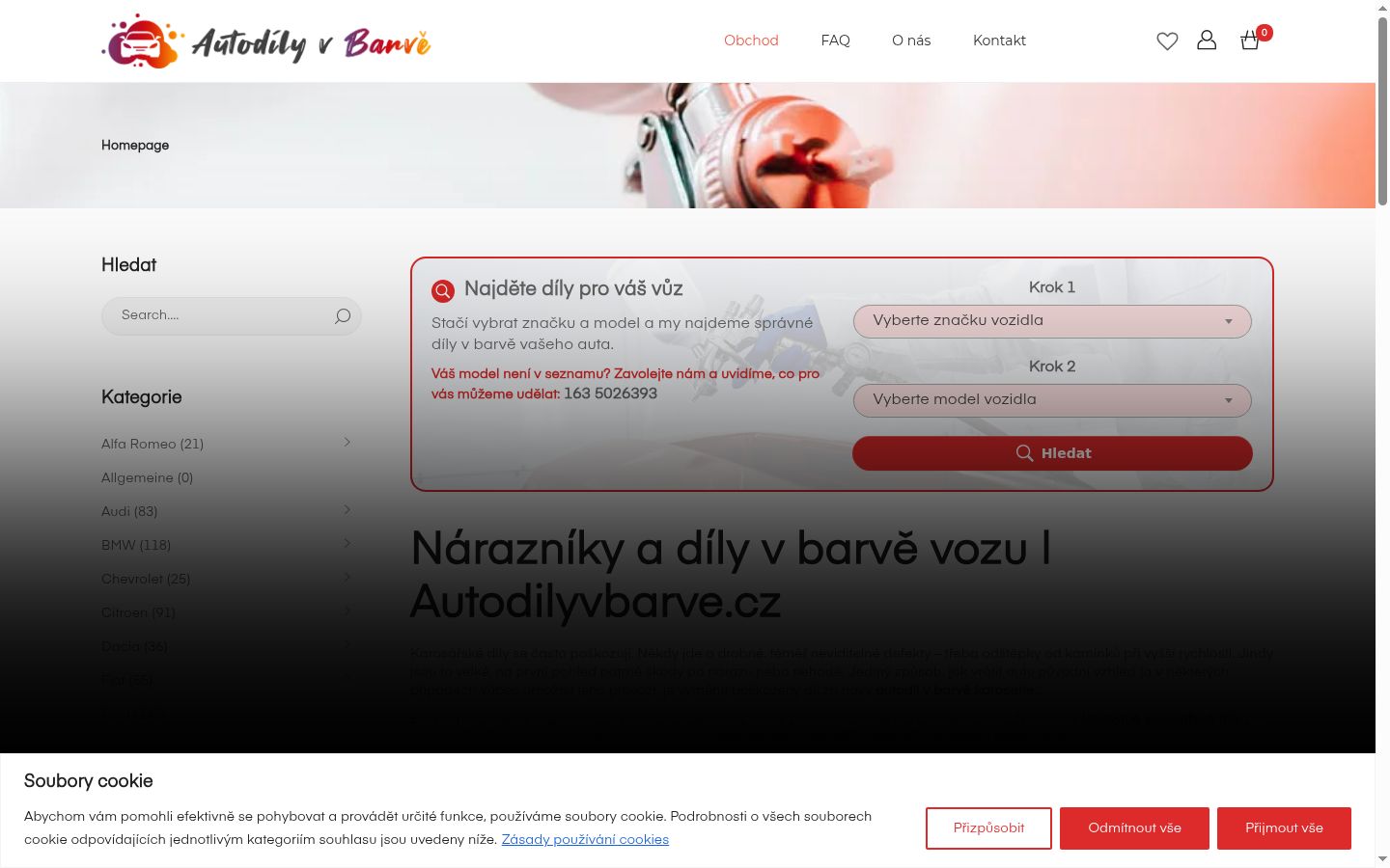 Snímek obrazovky baneru souhlasu zobrazeného před jakoukoli interakcí