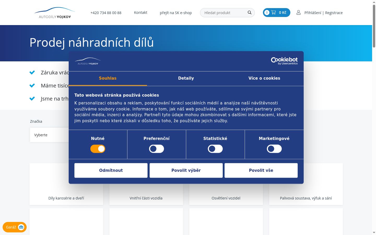 Screenshot tal-banner tal-kunsens muri qabel kwalunkwe interazzjoni