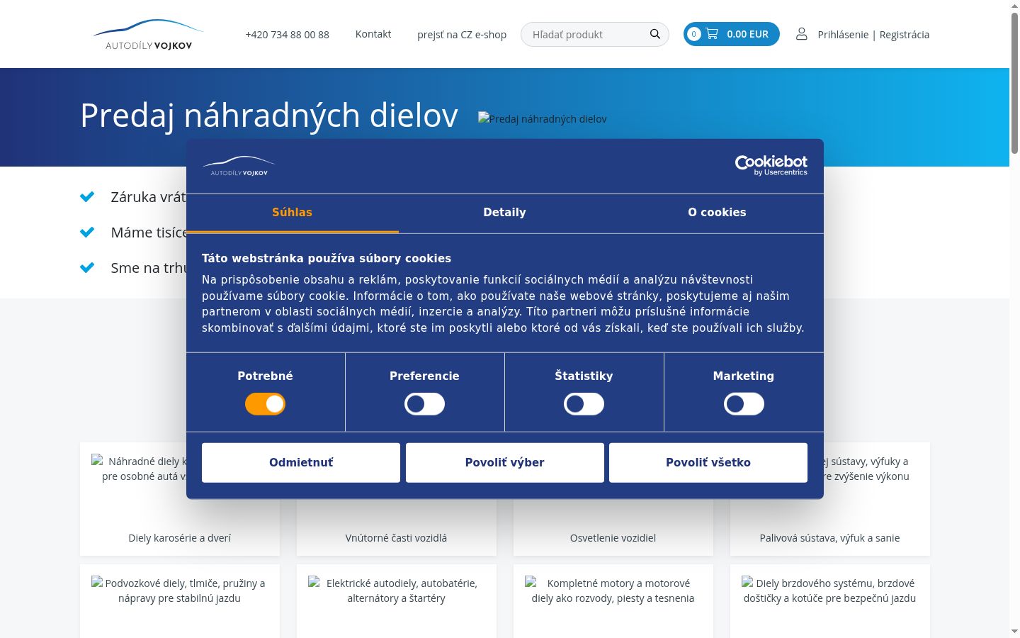 Screenshot tal-banner tal-kunsens muri qabel kwalunkwe interazzjoni
