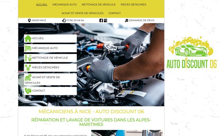 Screenshot of autodiscount06.fr
