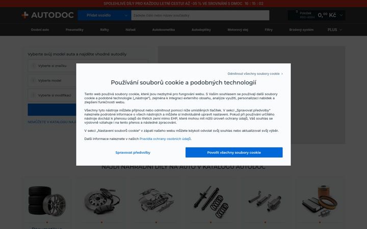 Zrzut ekranu autodoc.cz