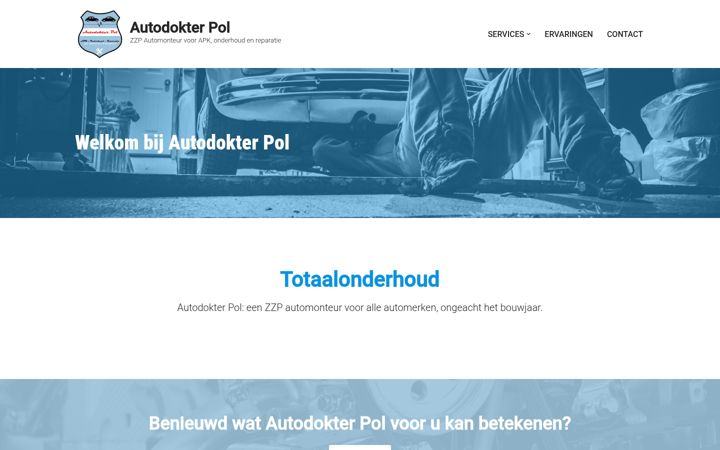 Screenshot of autodokterpol.nl