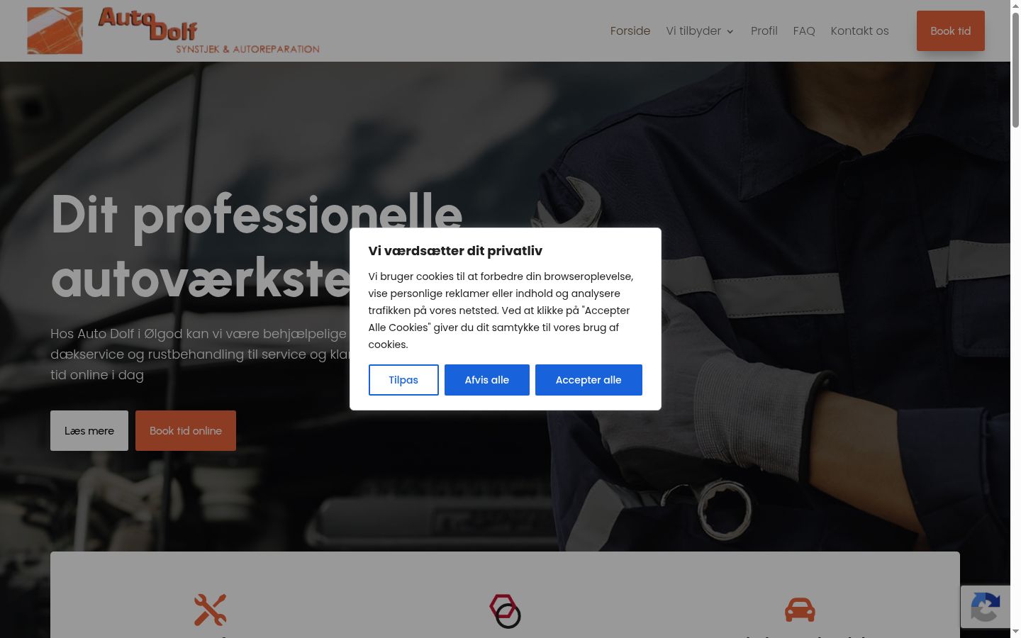 Capture d'écran de la bannière de consentement affichée avant toute interaction