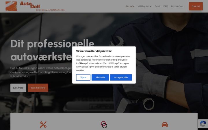 Screenshot of autodolf.dk