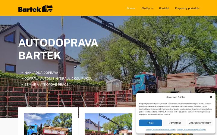 Snímek obrazovky autodoprava-bartek.sk
