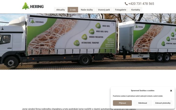 Snímek obrazovky autodoprava-hering.cz