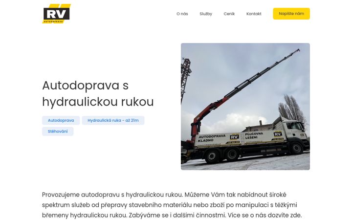 Screenshot of autodoprava-kladno.cz