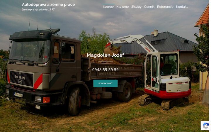 Snímek obrazovky autodoprava-zemneprace.sk