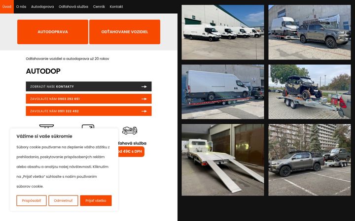 Screenshot of autodopravaba.sk