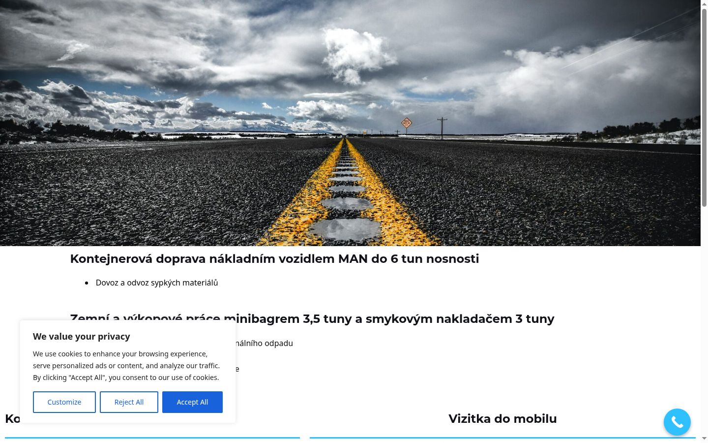 Screenshot des Einwilligungsbanners vor jeglicher Interaktion