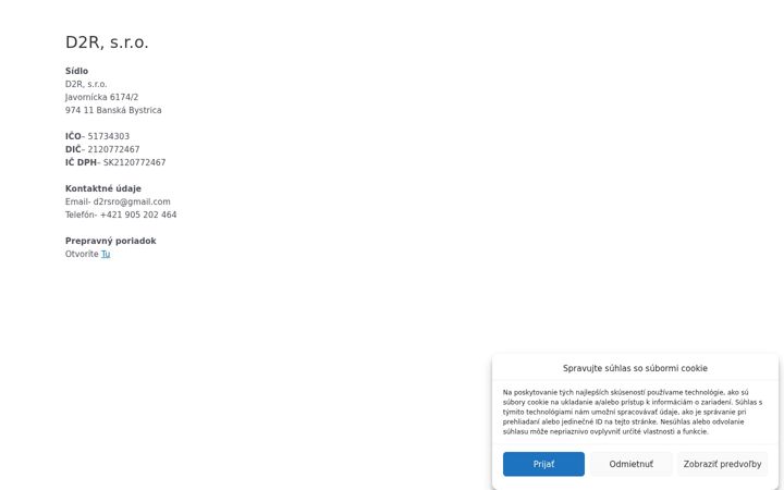 Screenshot of autodopravad2r.sk