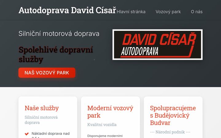 Screenshot of autodopravadc.cz