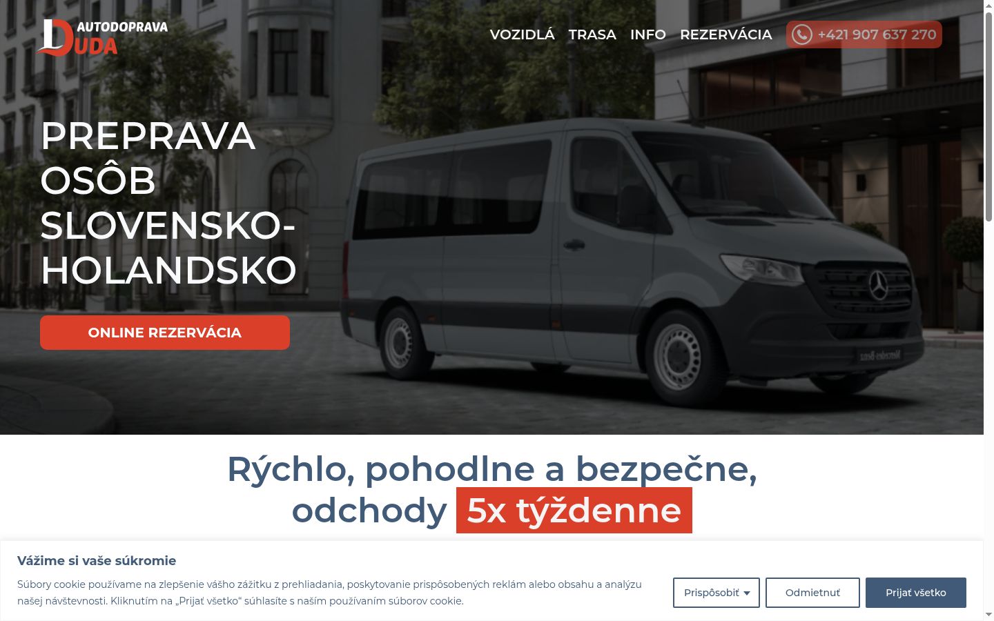 Posnetek zaslona pasice za privolitev, prikazane pred kakršno koli interakcijo