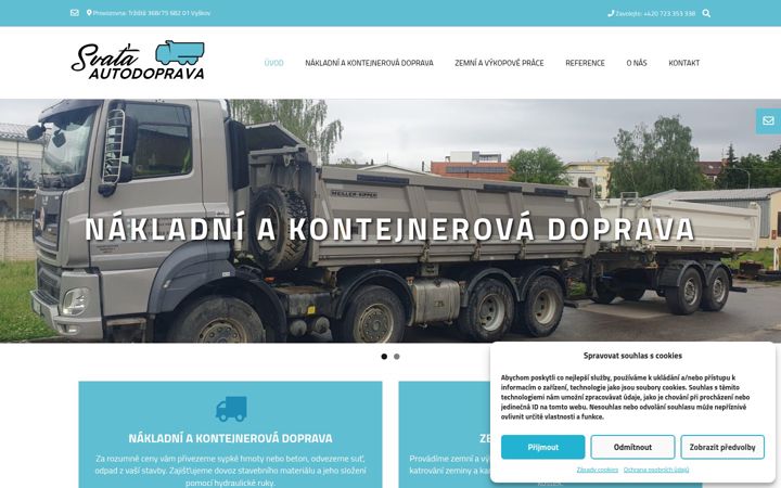 Screenshot of autodopravasvata.cz