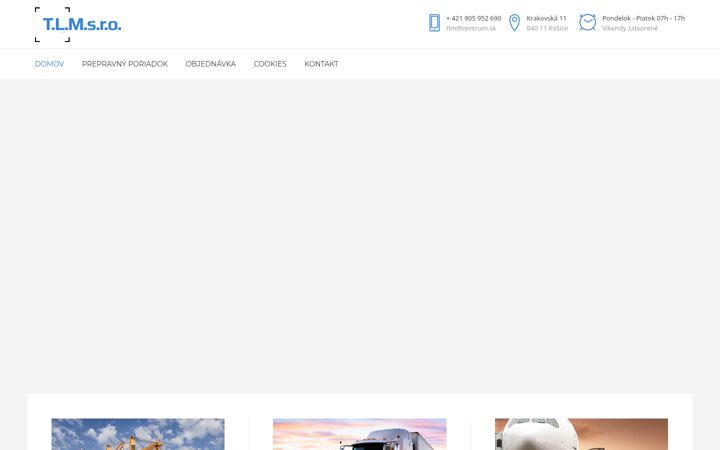 Screenshot of autodopravatlm.sk