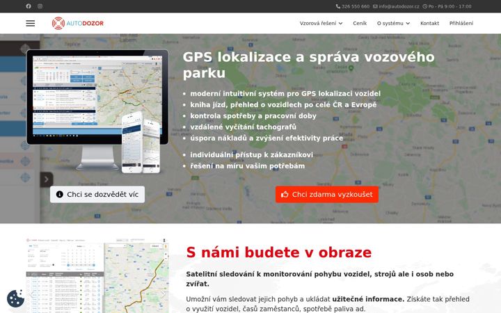 Екранна снимка на autodozor.cz