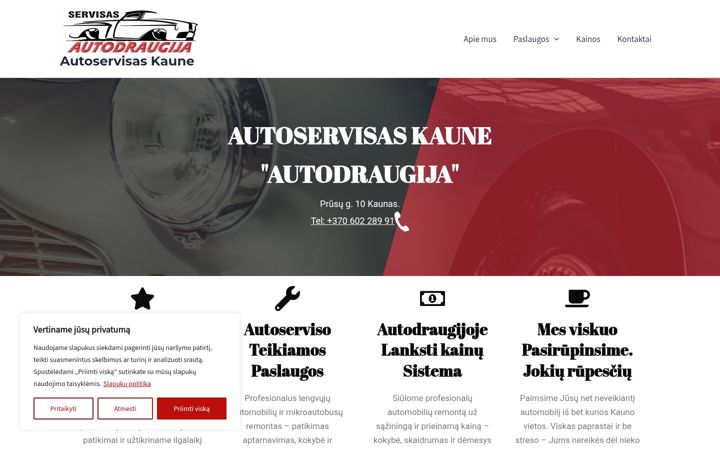 Screenshot of autodraugija.lt