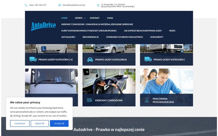 Skjermbilde av autodrive.com.pl