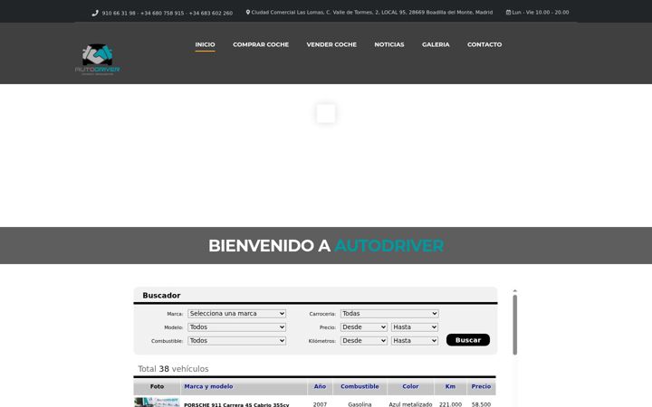 Screenshot of autodriver.es