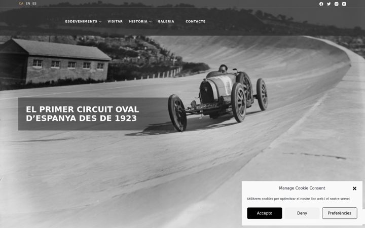Skjermbilde av autodrom-terramar.com