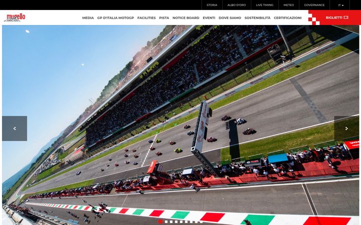 Skjermbilde av autodromomugello.com
