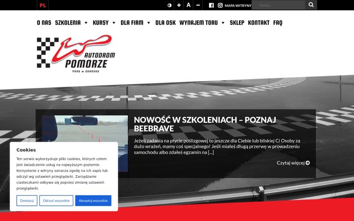 Skjermbilde av autodrompomorze.pl