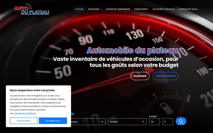 Skjámynd af autoduplateau.com