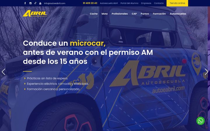 Skjermbilde av autoeabril.com