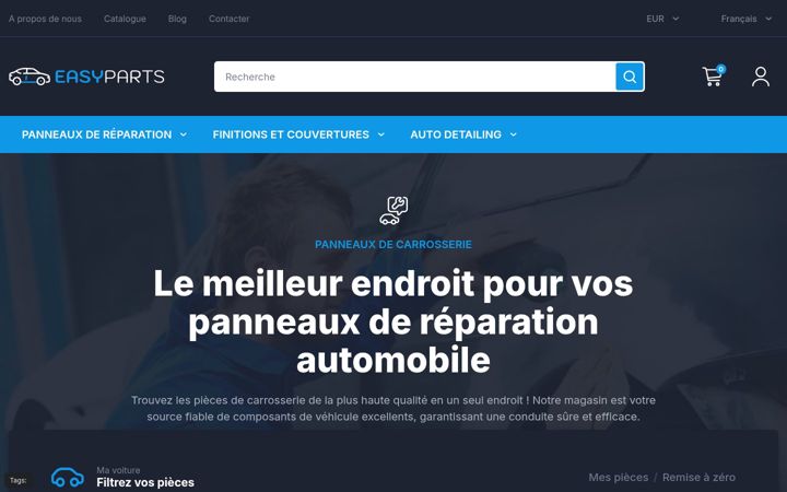 Skjermbilde av autoeasyparts.fr