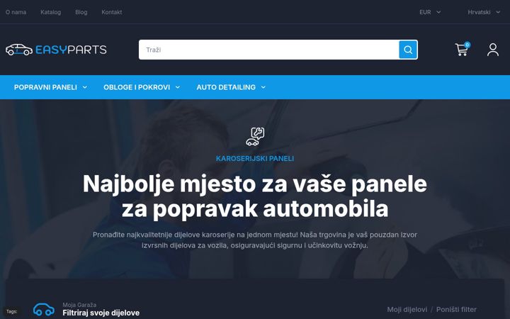 Screenshot of autoeasyparts.hr