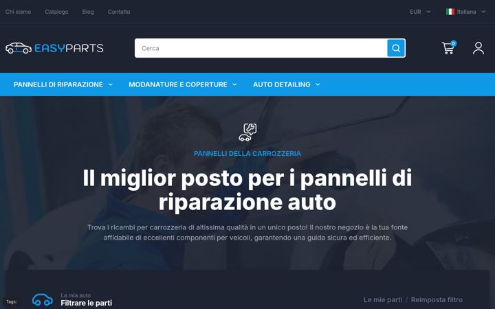Screenshot of autoeasyparts.it