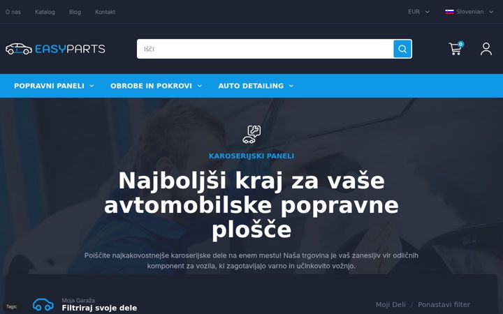 Screenshot of autoeasyparts.si