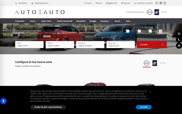 Captura de pantalla de autoeauto.it
