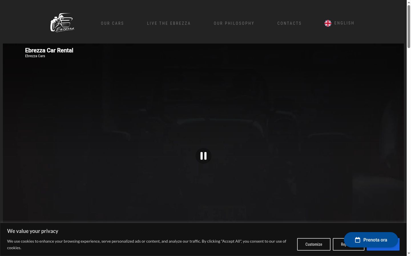 Captura de pantalla del banner de consentimiento mostrado antes de cualquier interacción