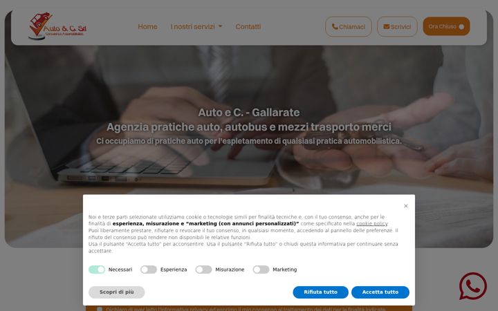 Screenshot of autoec-gallarate.it