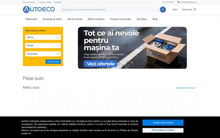 Screenshot of autoeco.ro
