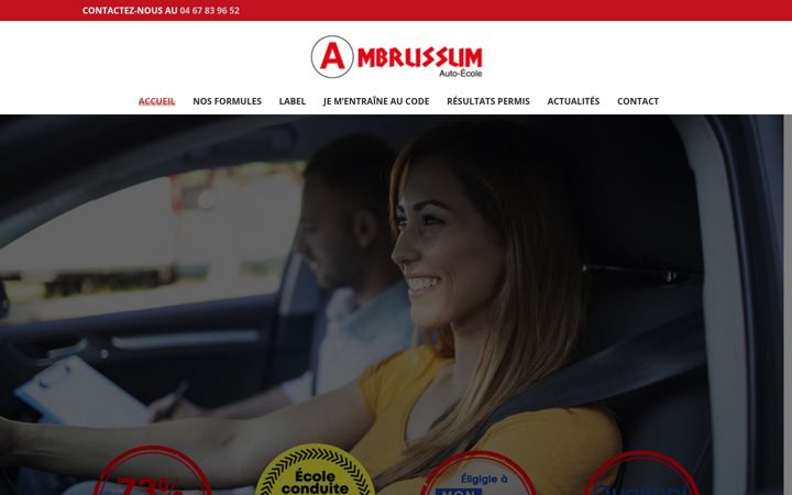 Captura de pantalla de autoecole-ambrussum.fr