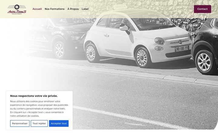 Captura de pantalla de autoecole-anjoupermis.fr