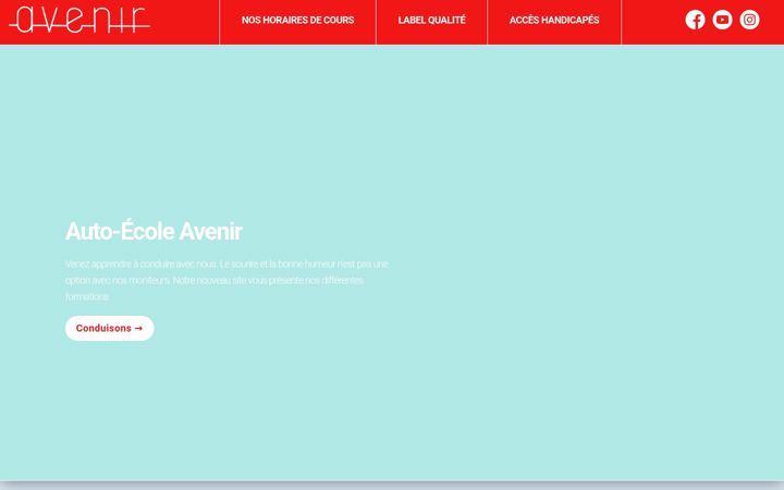 Captura de pantalla de autoecole-avenir.fr