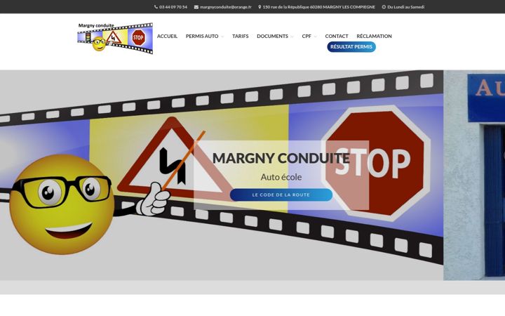 Captura de pantalla de autoecole-compiegne.fr