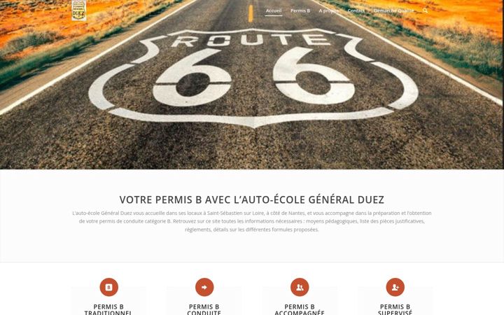 Screenshot of autoecole-general-duez.com