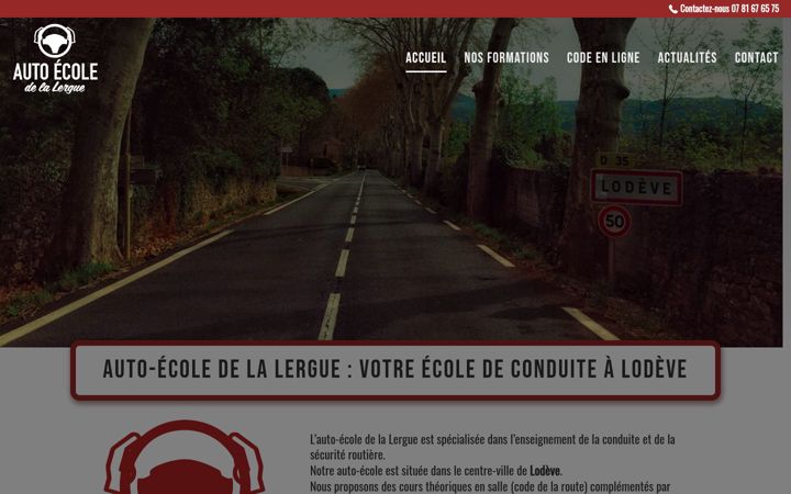 Skjermbilde av autoecole-lodeve.fr