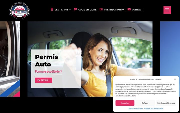 Skjermbilde av autoecole-lyonetenviron.com
