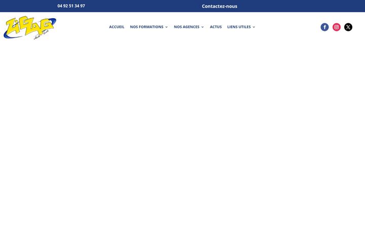 Screenshot of autoecole-zigzag.fr