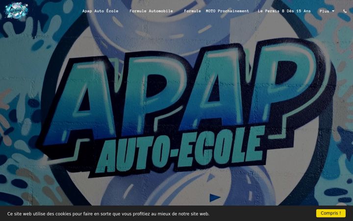 Skjermbilde av autoecoleapap.fr
