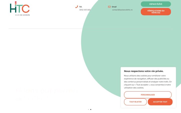 Screenshot of autoecolehtc.re